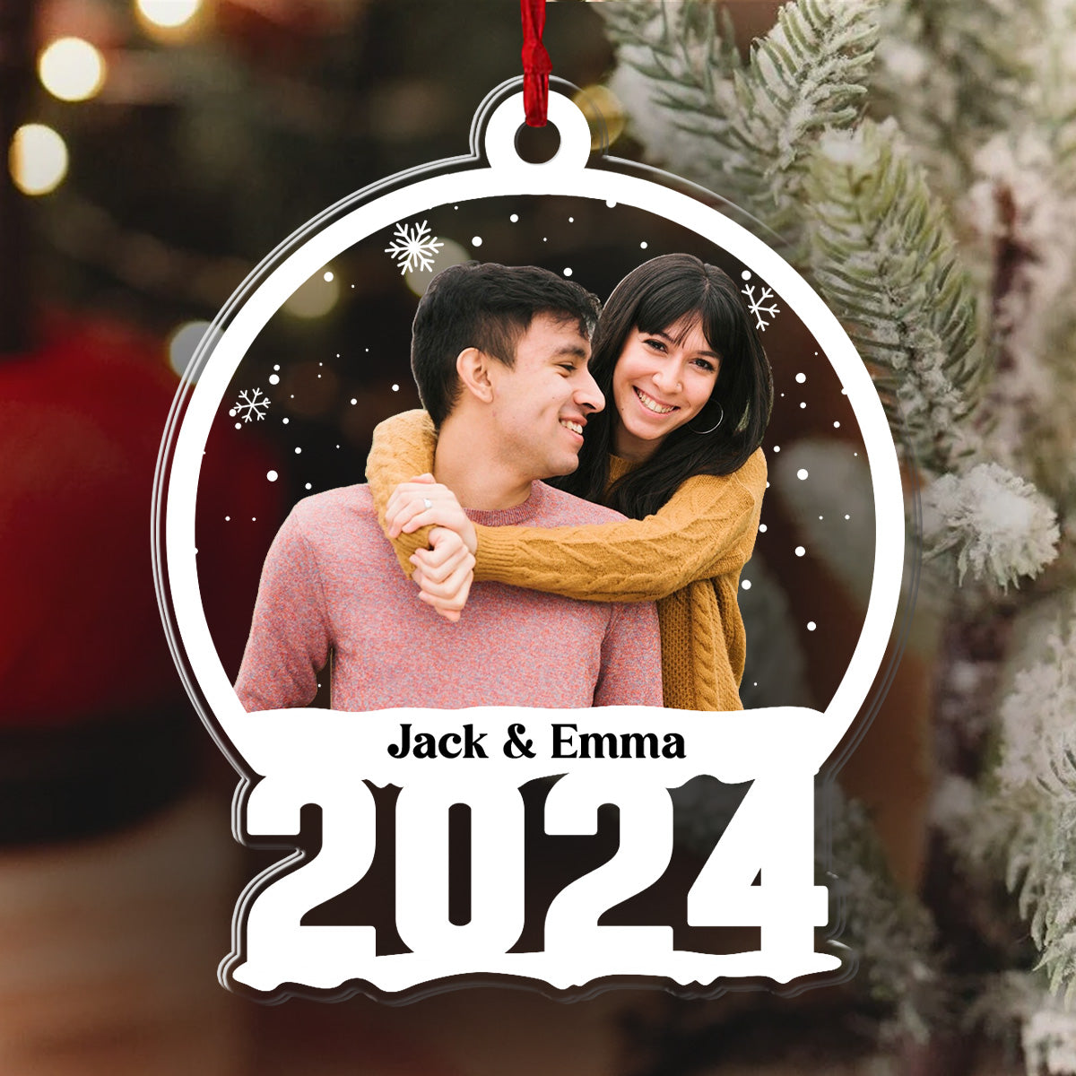 2024 Photo Upload - Personalized 1-Side Acrylic Ornament FCACOLETN2815T