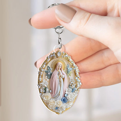 Holy Grace Virgin Mary - Acrylic Keychain