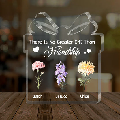 There Is No Greater Gift Than Friendship - Personalized Custom Shaped Squared Acrylic Plaque FCAPPLETN2062M