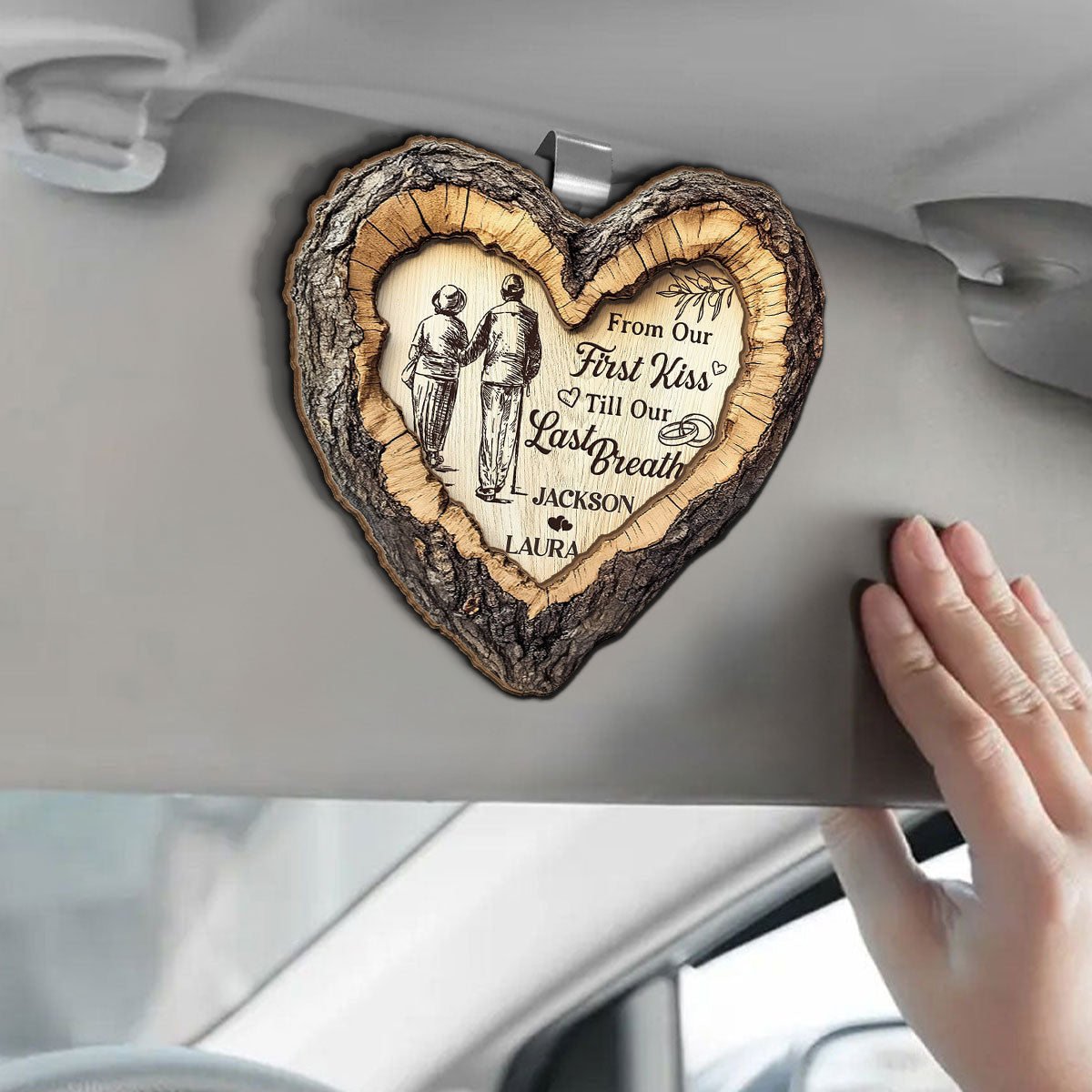 Together Until We Are Stars - Personalized Car Visor Clip