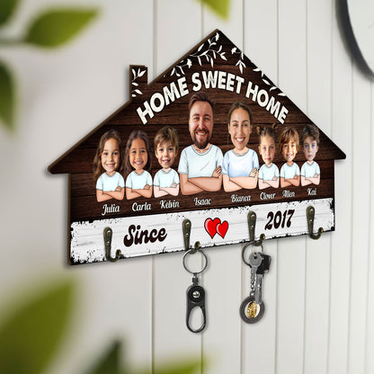 Home Sweet Home - Personalized Key Holder FCUWKHCSPH900T