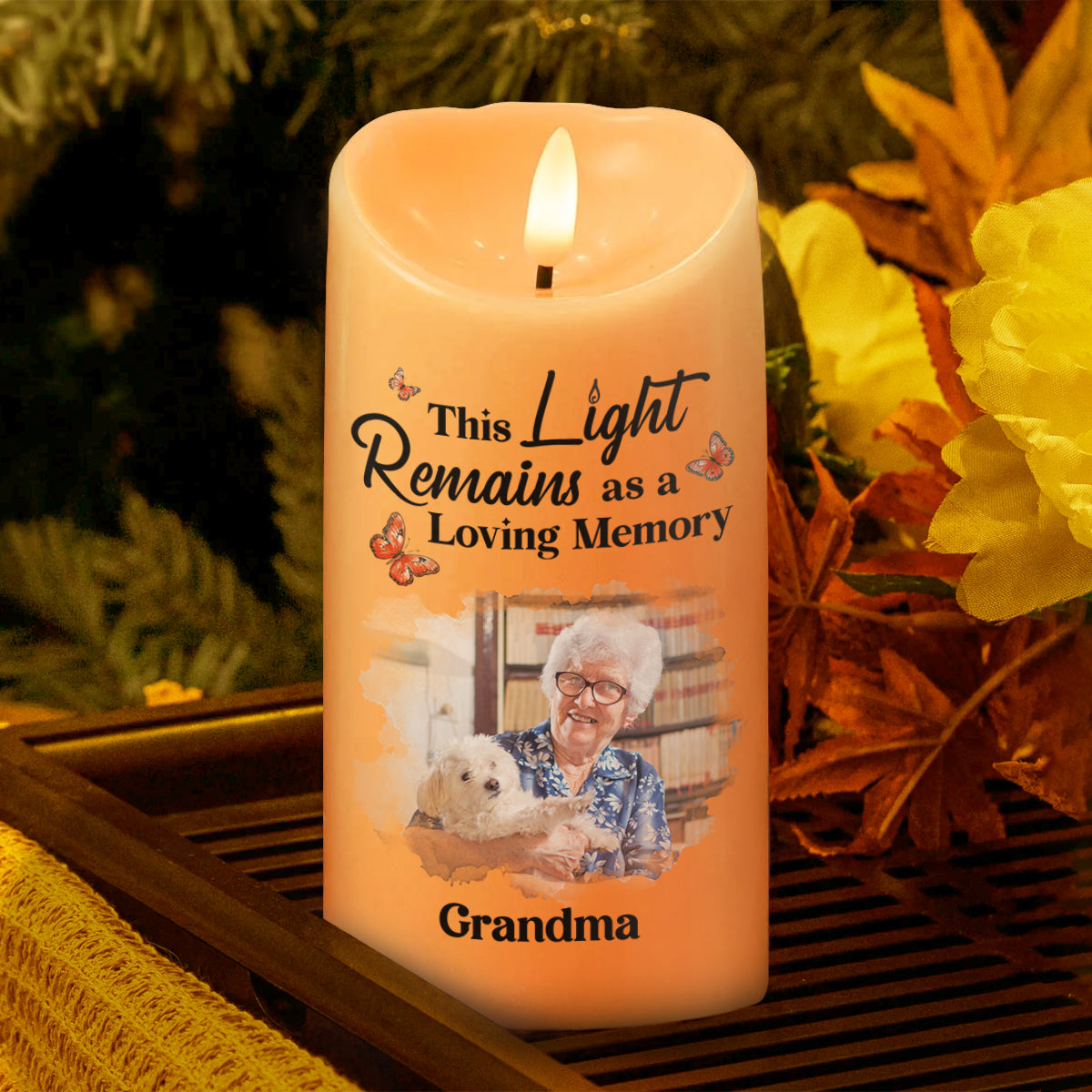 This Light Remains As A Loving Memory - Personalized Flameless LED Candle