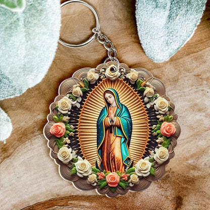 The Virgin Mary Retro Style - Acrylic Keychain