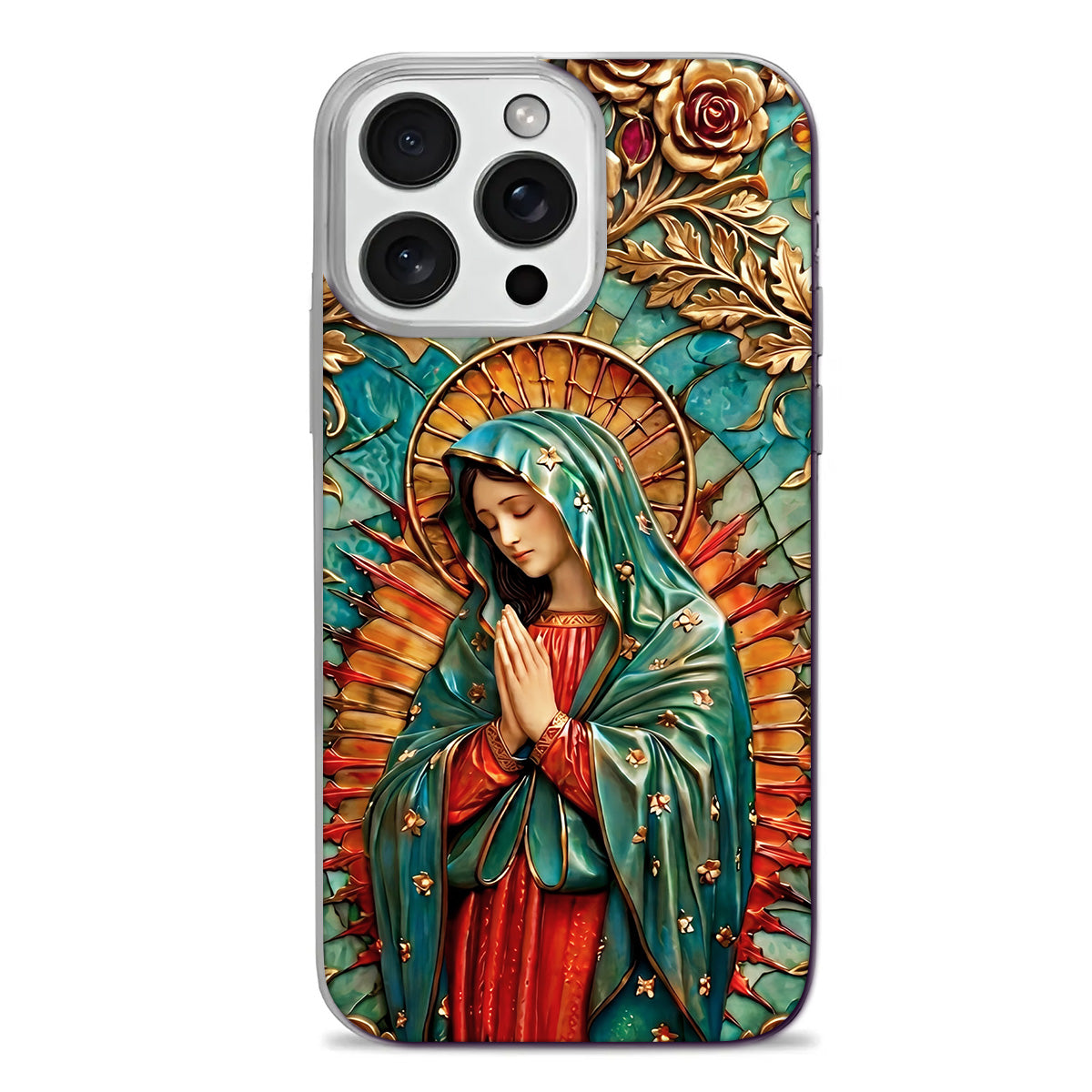 Our Lady Of Guadalupe -  Clear Silicone Phone Case