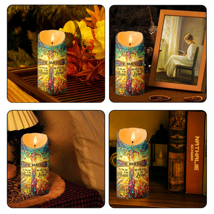 Faithful Home Prayer - Personalized Flameless LED Candle
