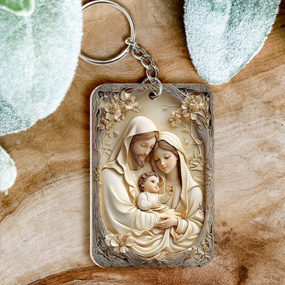 Vintage Inspired Holy Family - Acrylic Keychain