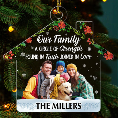 Found In Faith Joined In Love - Personalized 1-Side Acrylic Ornament FCACOLEHA2823D