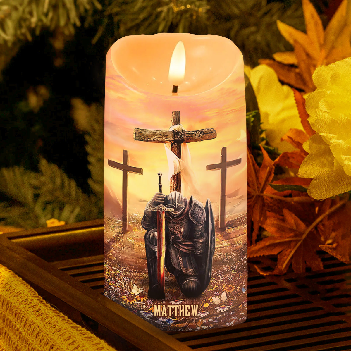 Prayer For Protection - Personalized Flameless LED Candle