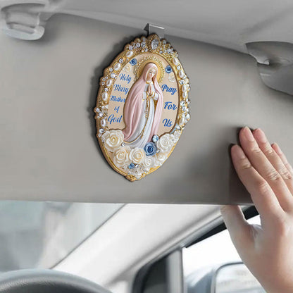 Holy Grace Virgin Mary - Car Visor Clip