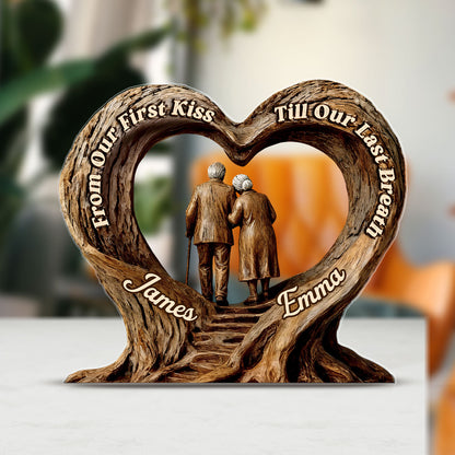 Rough Roads, Steady Love - Personalized Custom Shaped Squared Acrylic Plaque