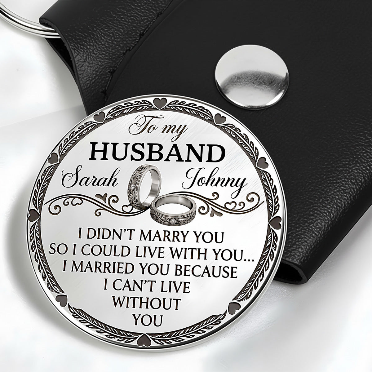 I Married You Because I Can't Live Without You - Personalized Pocket Hug