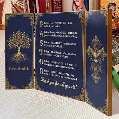 Guided By Anointing - Personalized Wooden Diptych