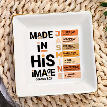 Made In His Image - Personalized Jewelry Dish