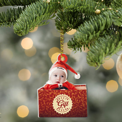 Best Gift Ever Baby's First Christmas - Personalized 1-Side Acrylic Ornament FCACOLETN2274T