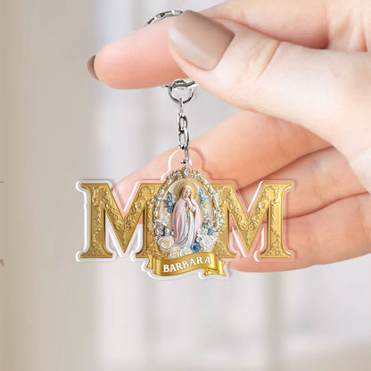 Lady Of Guadalupe Mom - Personalized Acrylic Keychain