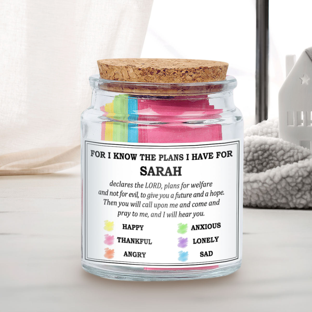 Daily Affirmations - Personalized Bible Verse Jar Self-buy