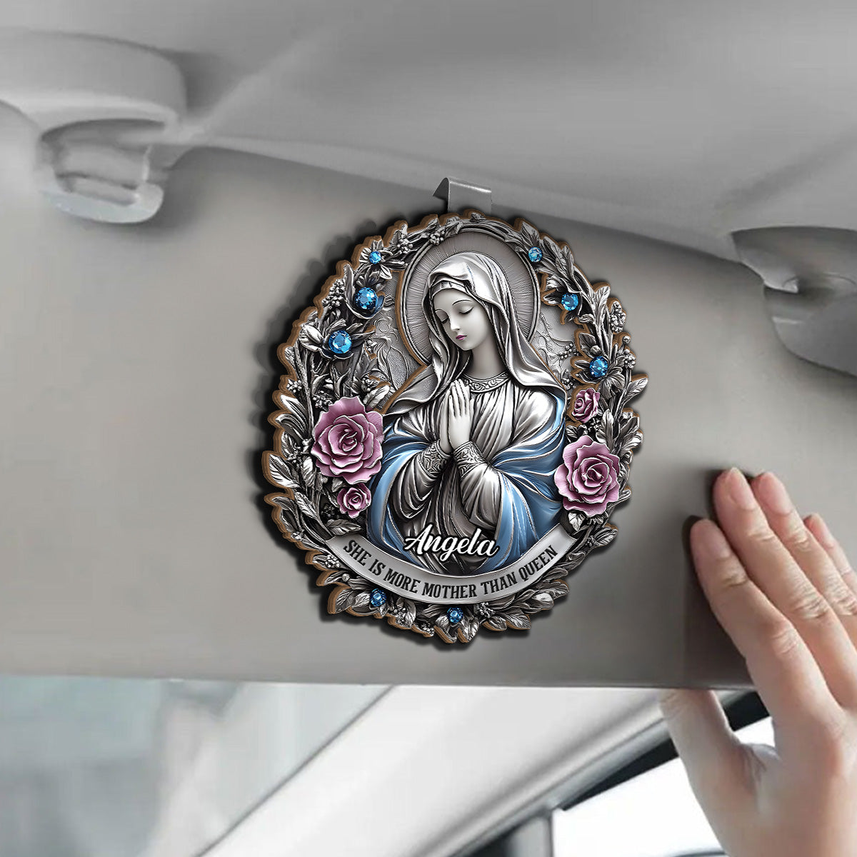 Forever Protected By Mom - Personalized Car Visor Clip