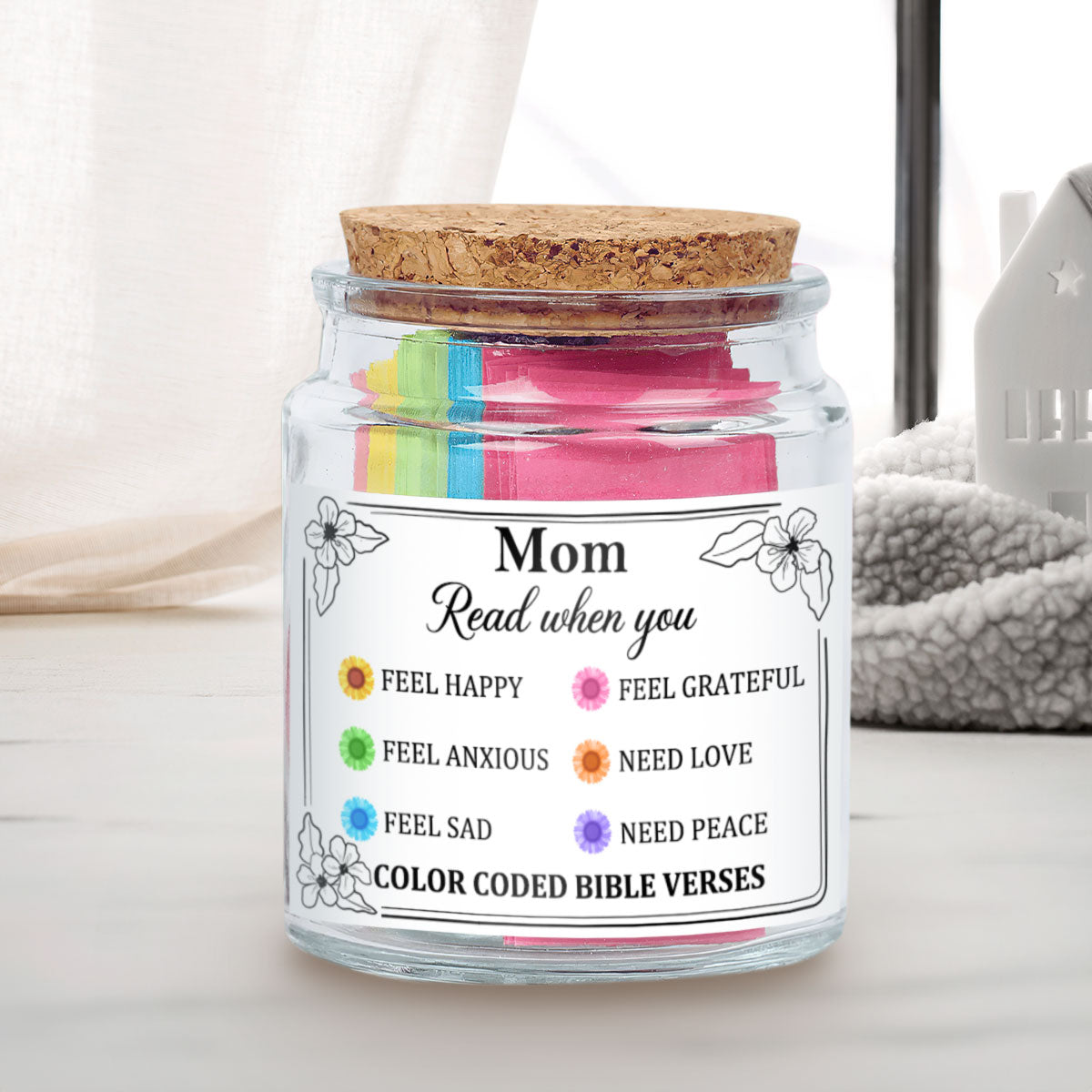 Mom Affirmations - Personalized Bible Verse Jar For Mom