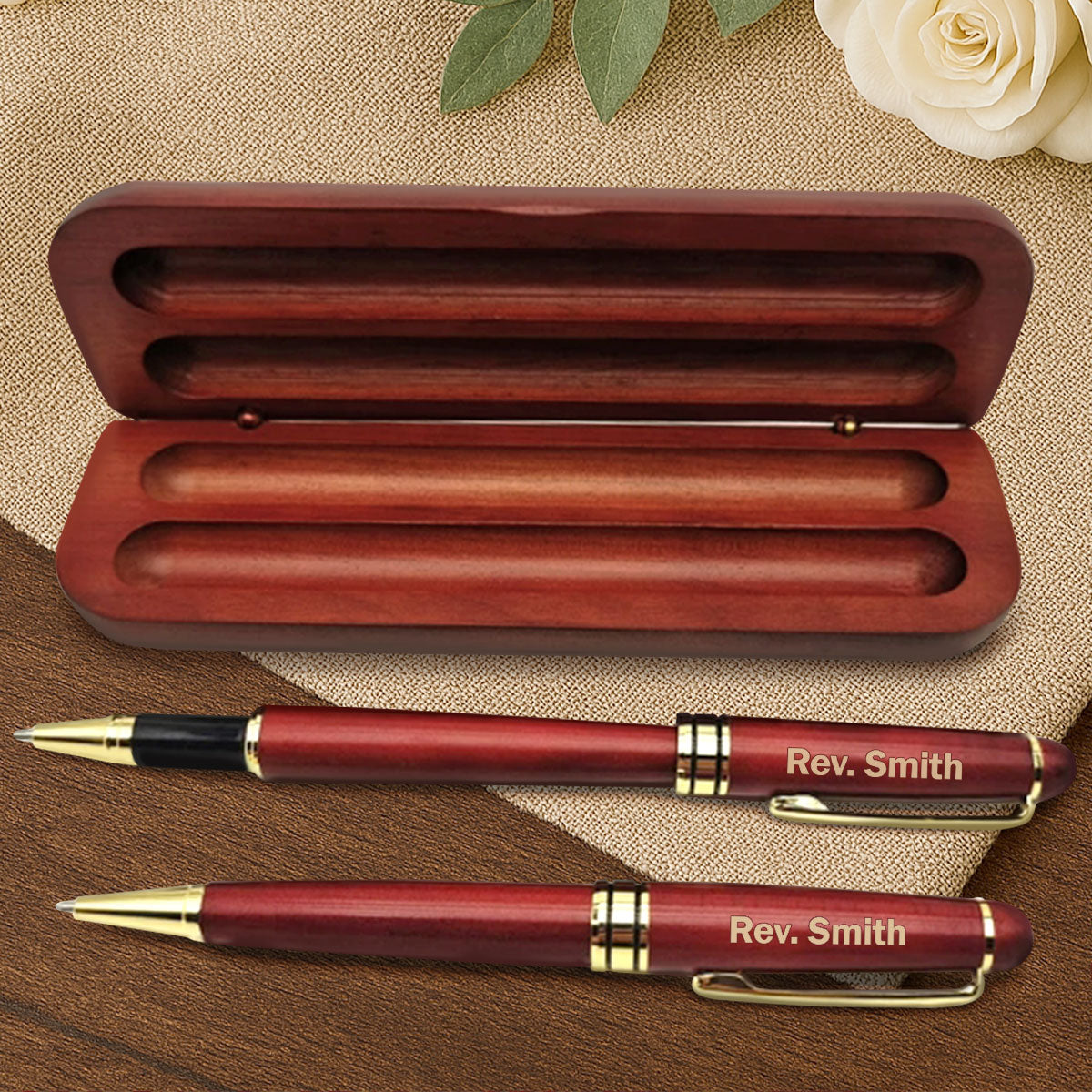Blessings Of A Shepherd - Personalized Wooden Pen Set