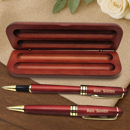 Blessings Of A Shepherd - Personalized Wooden Pen Set