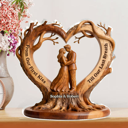 Ever After Rooted Heart - Personalized Custom Shaped Acrylic Plaque