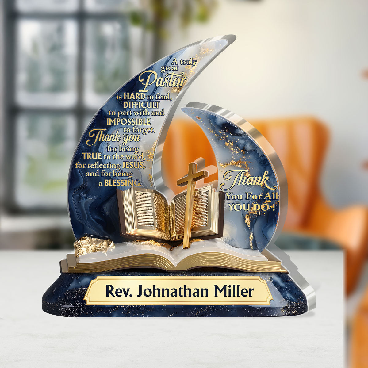 Legacy Of Faith - Personalized Custom Shaped Squared Acrylic Plaque