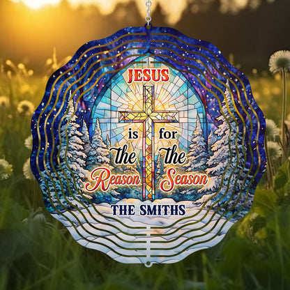 Jesus Is The Reason For The Season - Personalized Wind Spinners FCWISPLEHA2616T