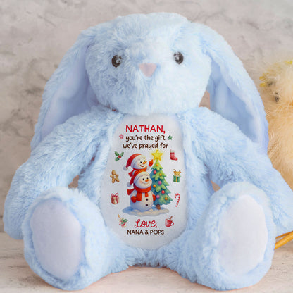 You're The Gift I've Prayed For - Personalized Stuffed Bunny