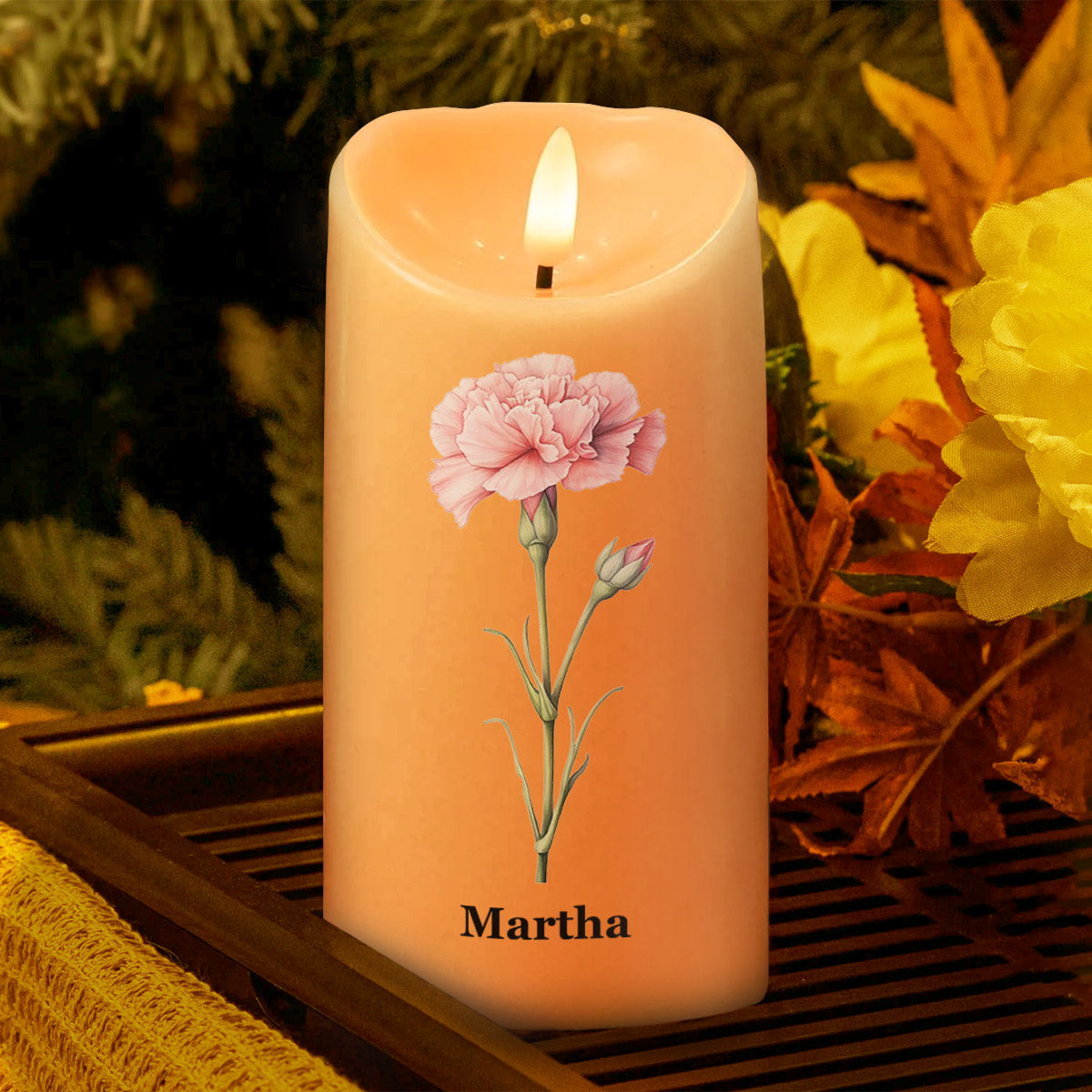 Blessed Is She - Personalized Flameless LED Candle