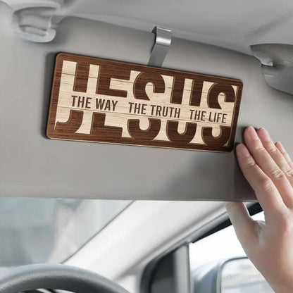 Jesus The Way The Truth The Life - Car Visor Clip FCCVCLEHA2134TA