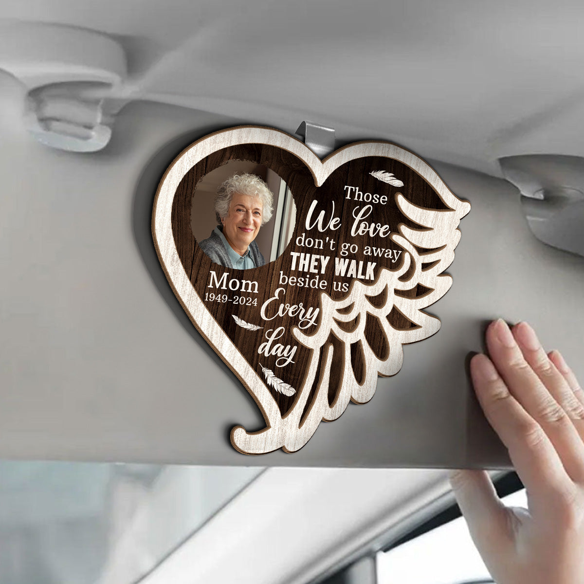 Those We Love Don't Go Away - Personalized Car Visor Clip FCCVCLETN223 ...