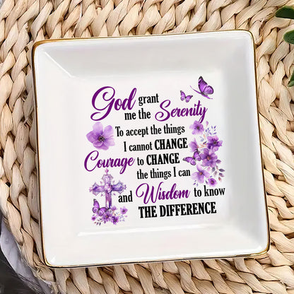 The Serenity Prayer - Personalized Jewelry Dish FCJDNUTN1951D