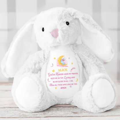 Kid's Prayers Everyday - Personalized Stuffed Bunny