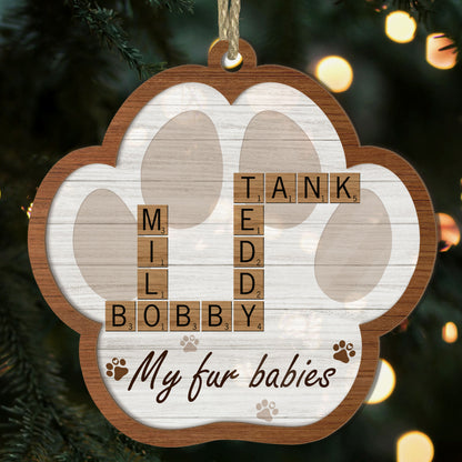 My Fur Babies - Personalized Wood & Acrylic Ornament