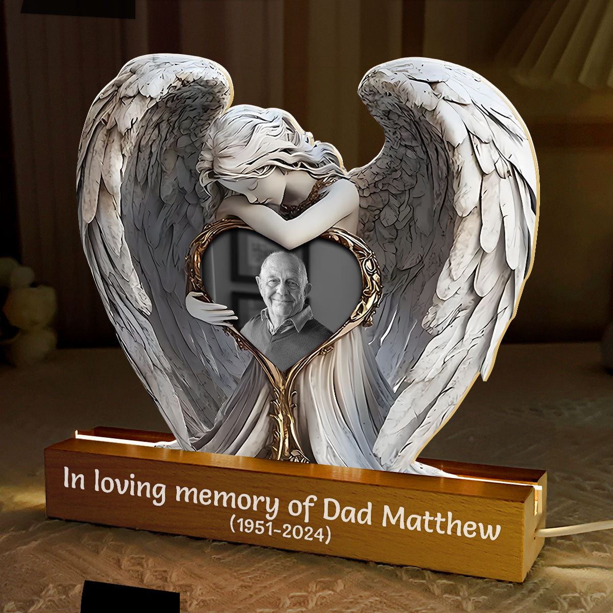 In Loving Memory - Personalized Acrylic Plaque Night Light