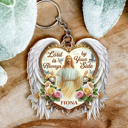 Lord Is By Your Side, Through Your Travels - Personalized Acrylic Keychain