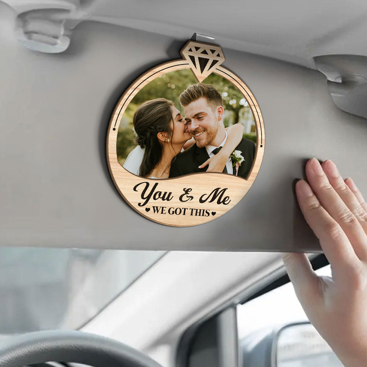 You And Me We Got This - Personalized Car Visor Clip FCCVCLETN2092M