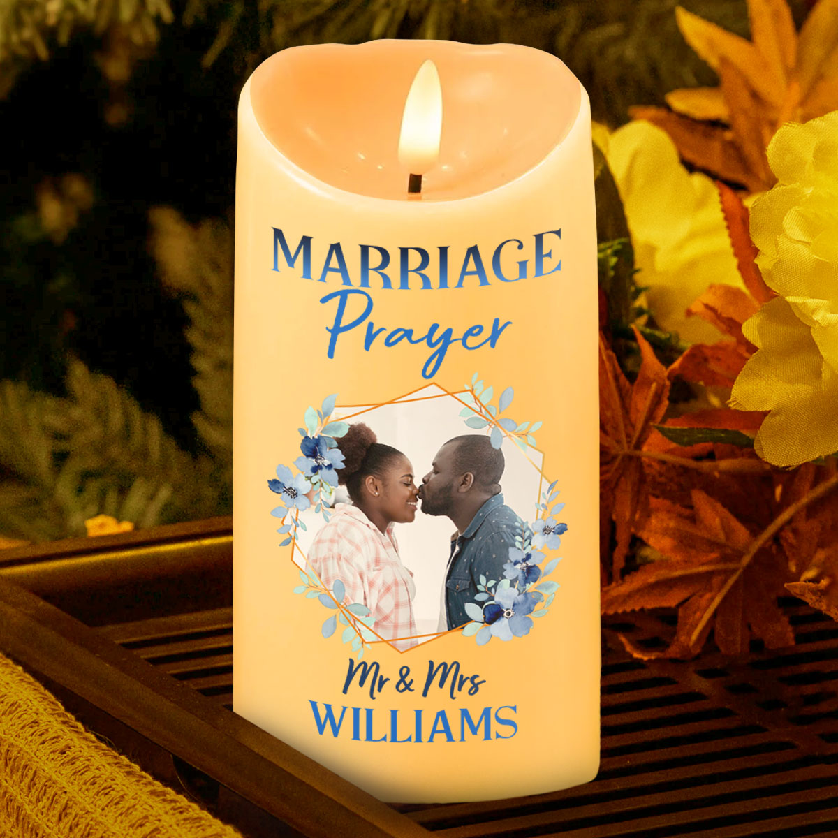 Marriage Prayer - Personalized Flameless LED Candle