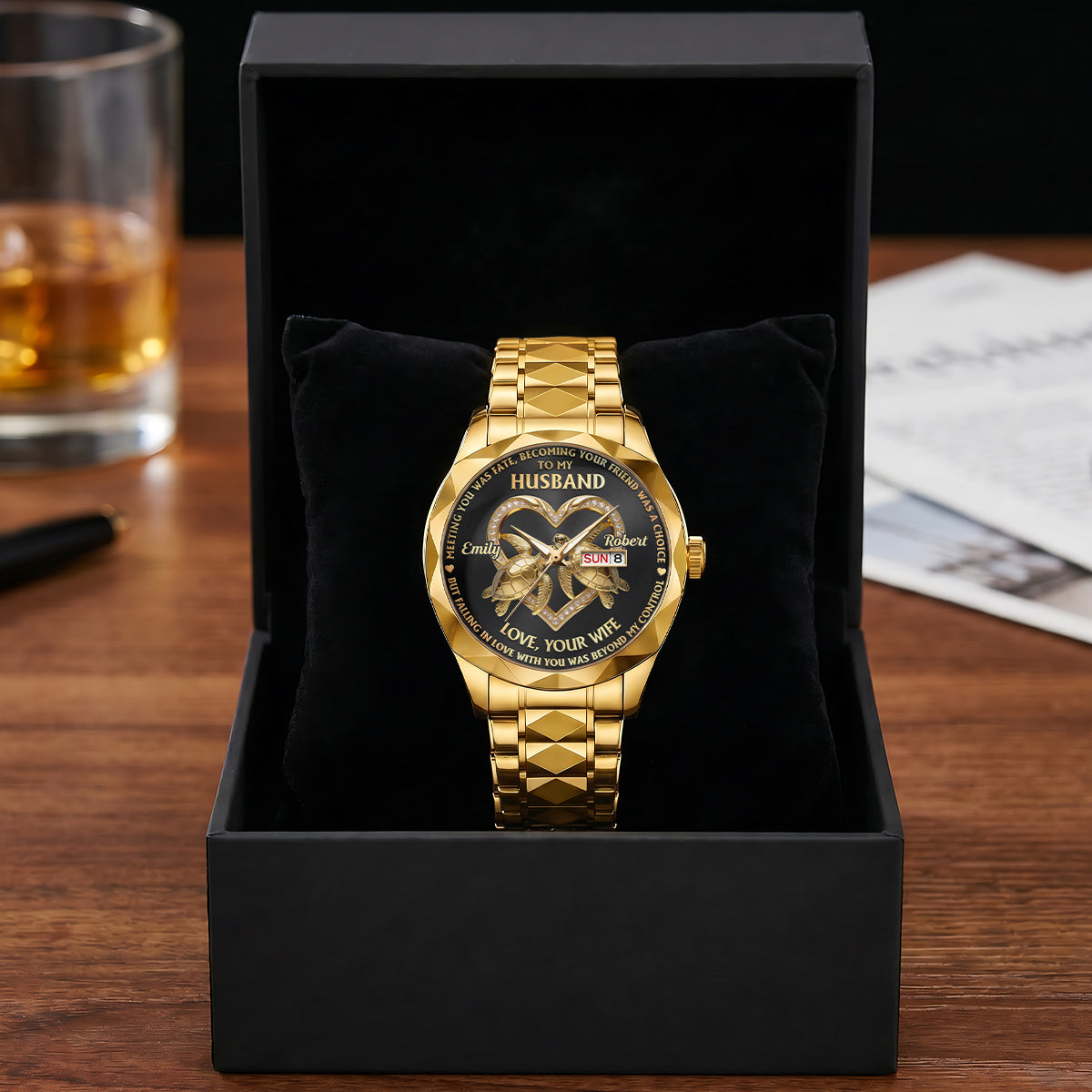 Fate Brought Me To You - Personalized Men's Wrist Watch