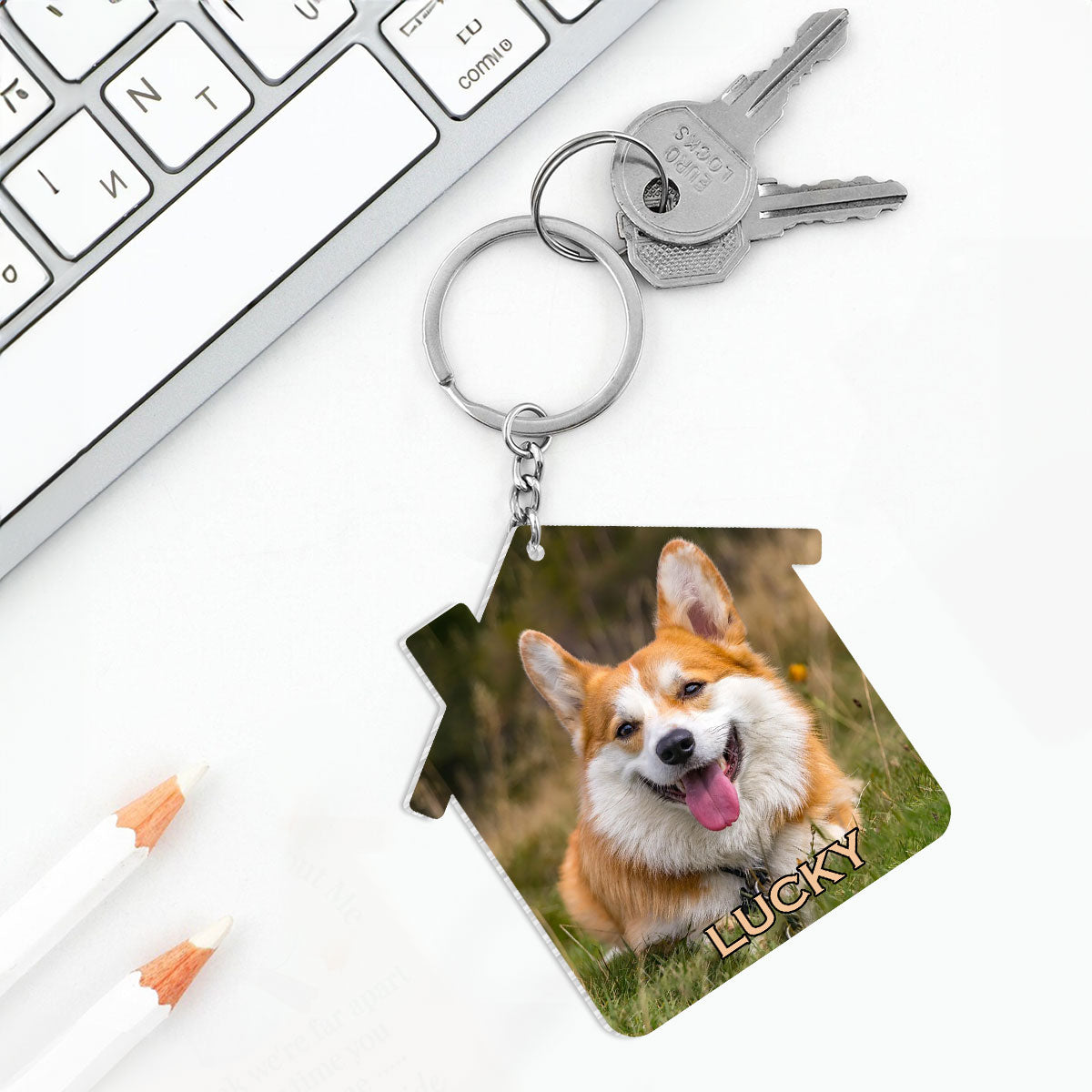 I'm Right Here Inside Your Heart - Personalized Acrylic Keychain