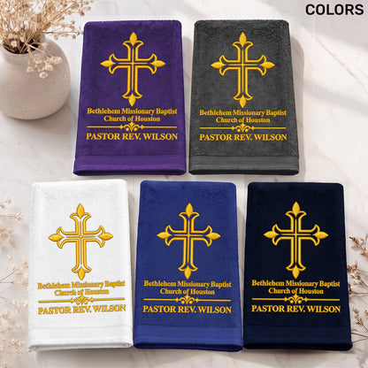 A Servant Called By God - Personalized Embroidered Fingertip Towel