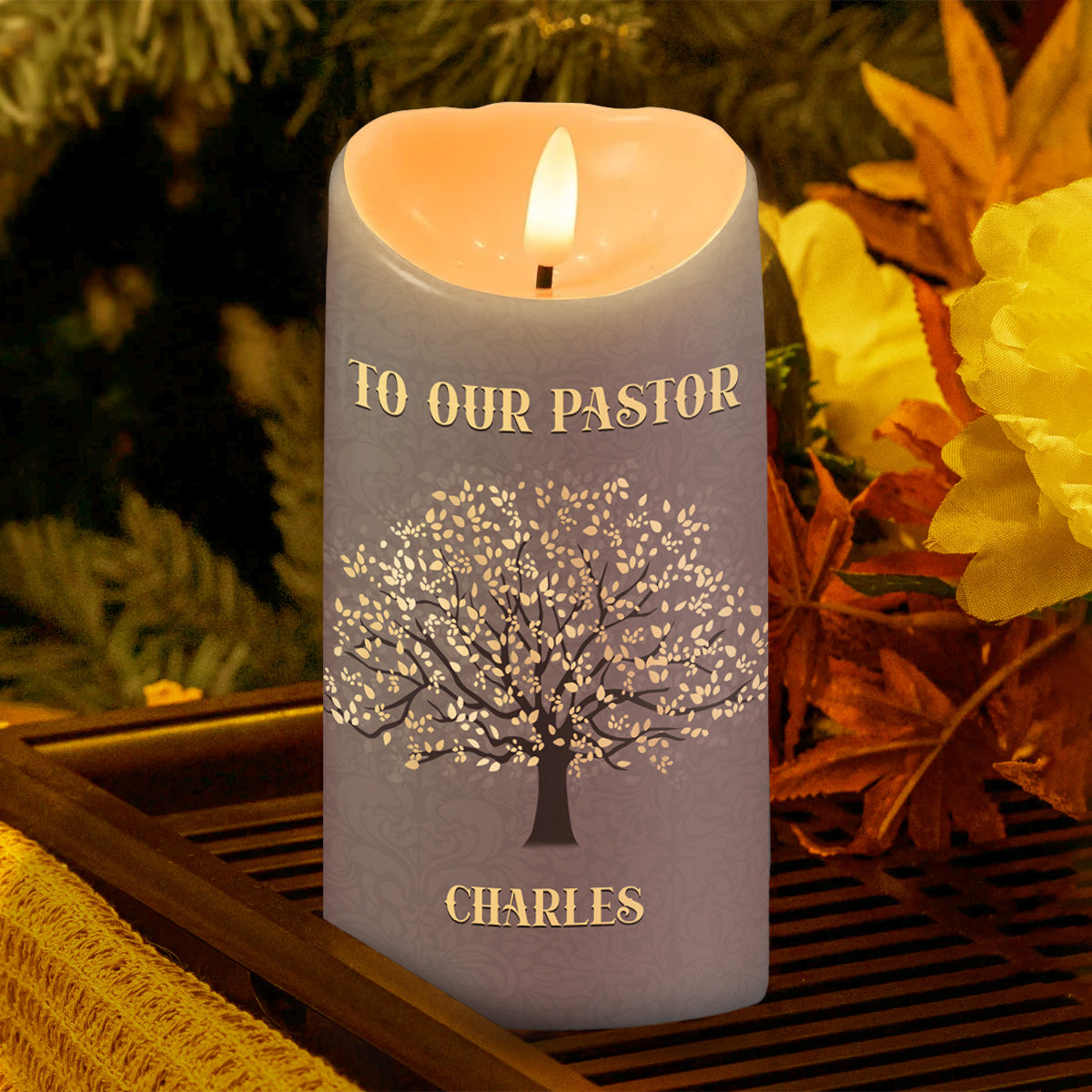 To Our Pastor - Personalized Flameless LED Candle