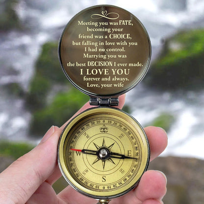 Meeting You Was Fate - Personalized Compass
