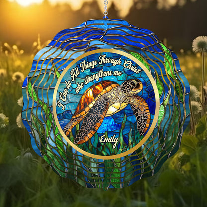 I Can do All Things Through Christ Who Strengthens Me - Personalized Wind Spinners FCWISPLEPA1754D
