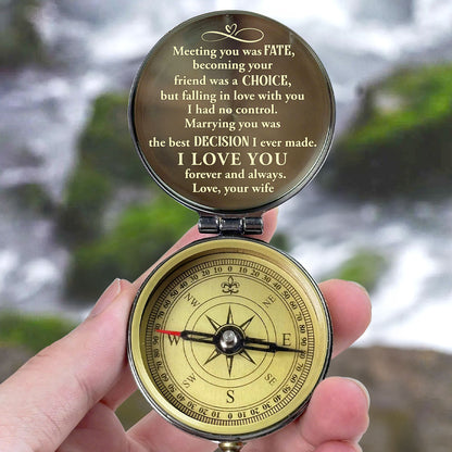 Meeting You Was Fate - Personalized Compass