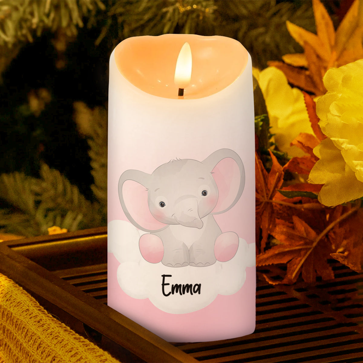 Grandkids Always In My Heart - Personalized Flameless LED Candle