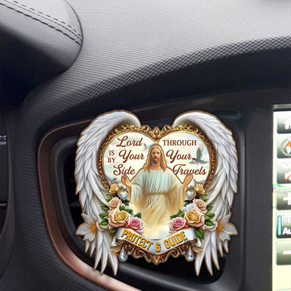 Lord Is By Your Side, Through Your Travels - Car Visor Clip