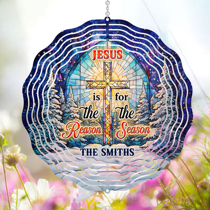 Jesus Is The Reason For The Season - Personalized Wind Spinners FCWISPLEHA2616T