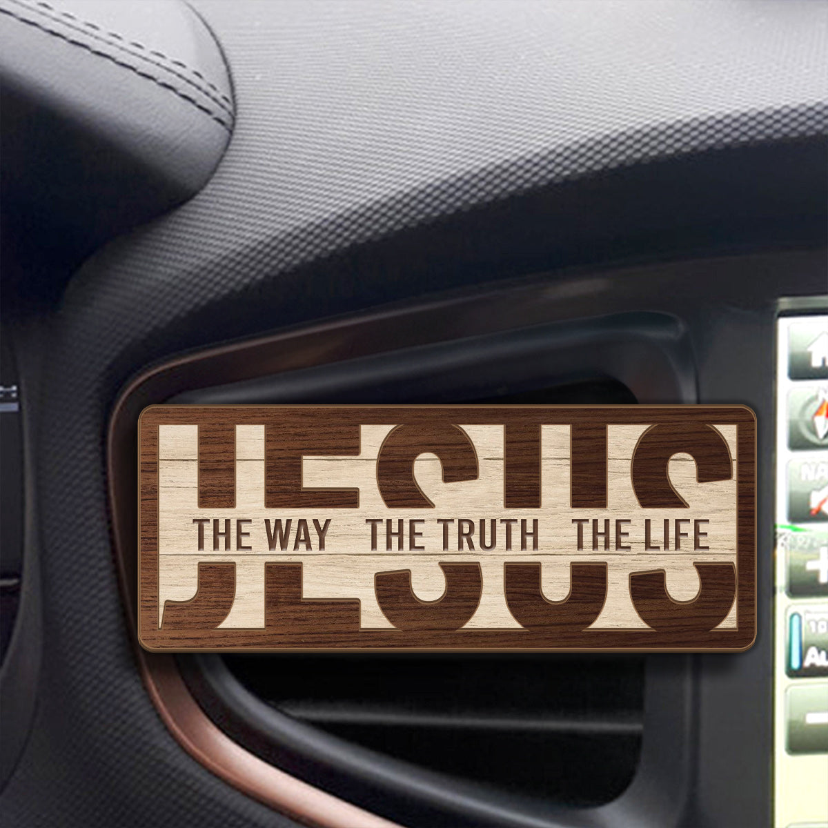 Jesus The Way The Truth The Life - Car Visor Clip FCCVCLEHA2134TA