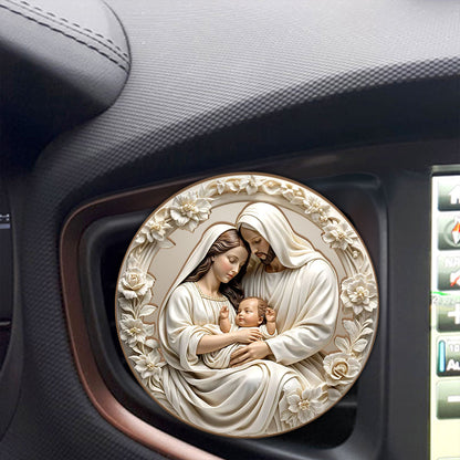 Nativity Scene - Personalized Car Visor Clip